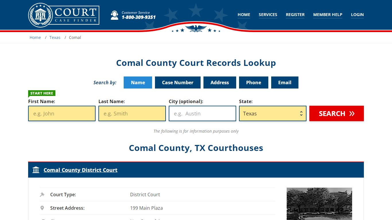 Comal County Court Records | TX Case Lookup